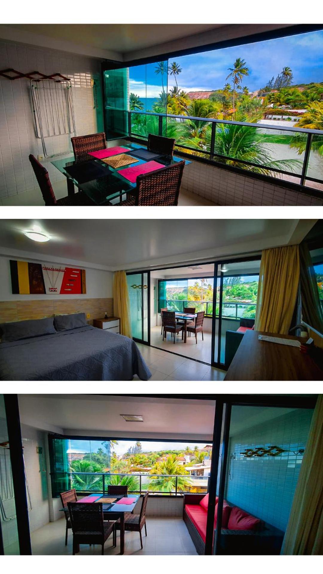 Tabatinga Residence AP Beira Mar com vista deslumbrante da praia Jacumã Exterior foto