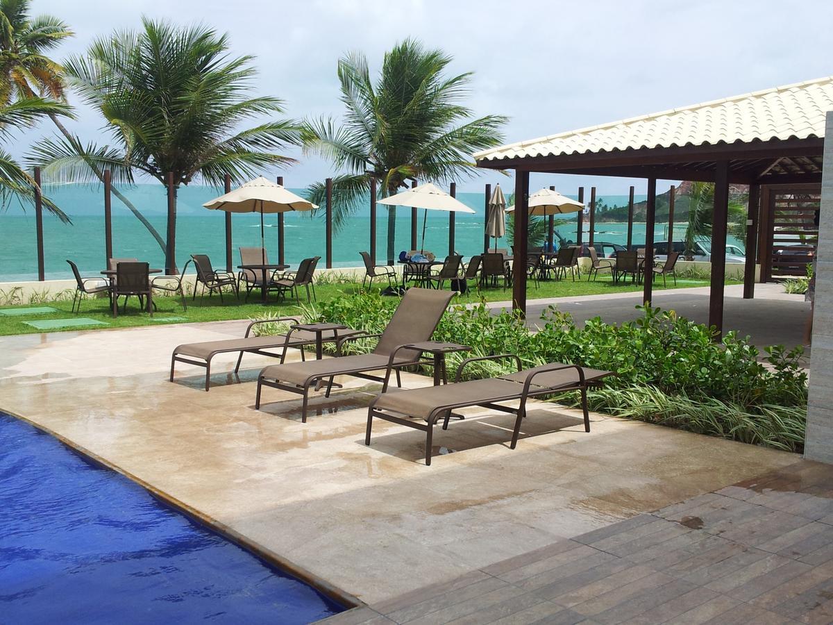 Tabatinga Residence AP Beira Mar com vista deslumbrante da praia Jacumã Exterior foto